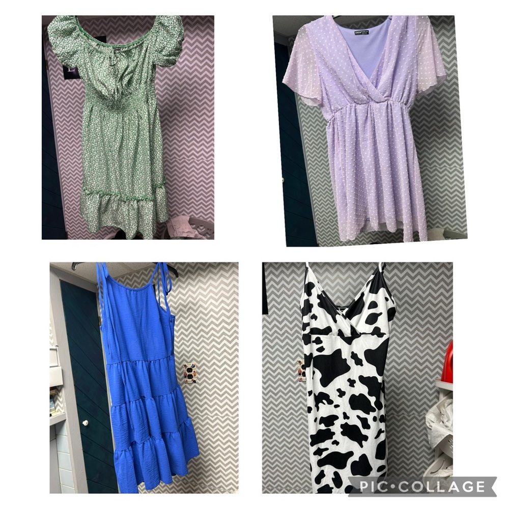 BUNDLE size medium 8/10 dresses from SHEIN gently used - you get all four!